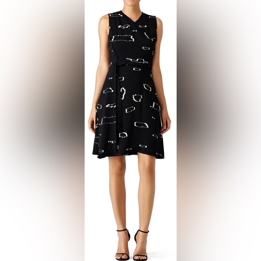 Proenza Schouler Black Abstract Print
Wrap Dress | Size 0